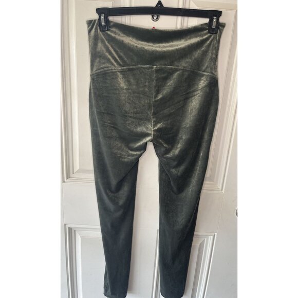 NEW NWT SPANX Velvet High Waisted Leggings Dark Palm Green High Rise Size 1X - Picture 7 of 9